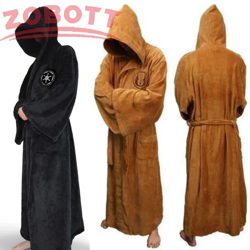 زي تنكري لفيلم جيدي نايت بيجامات لمحبي الشتاء رداء حمام كيجورومي من الفلانيل ملابس للكبار للجنسين