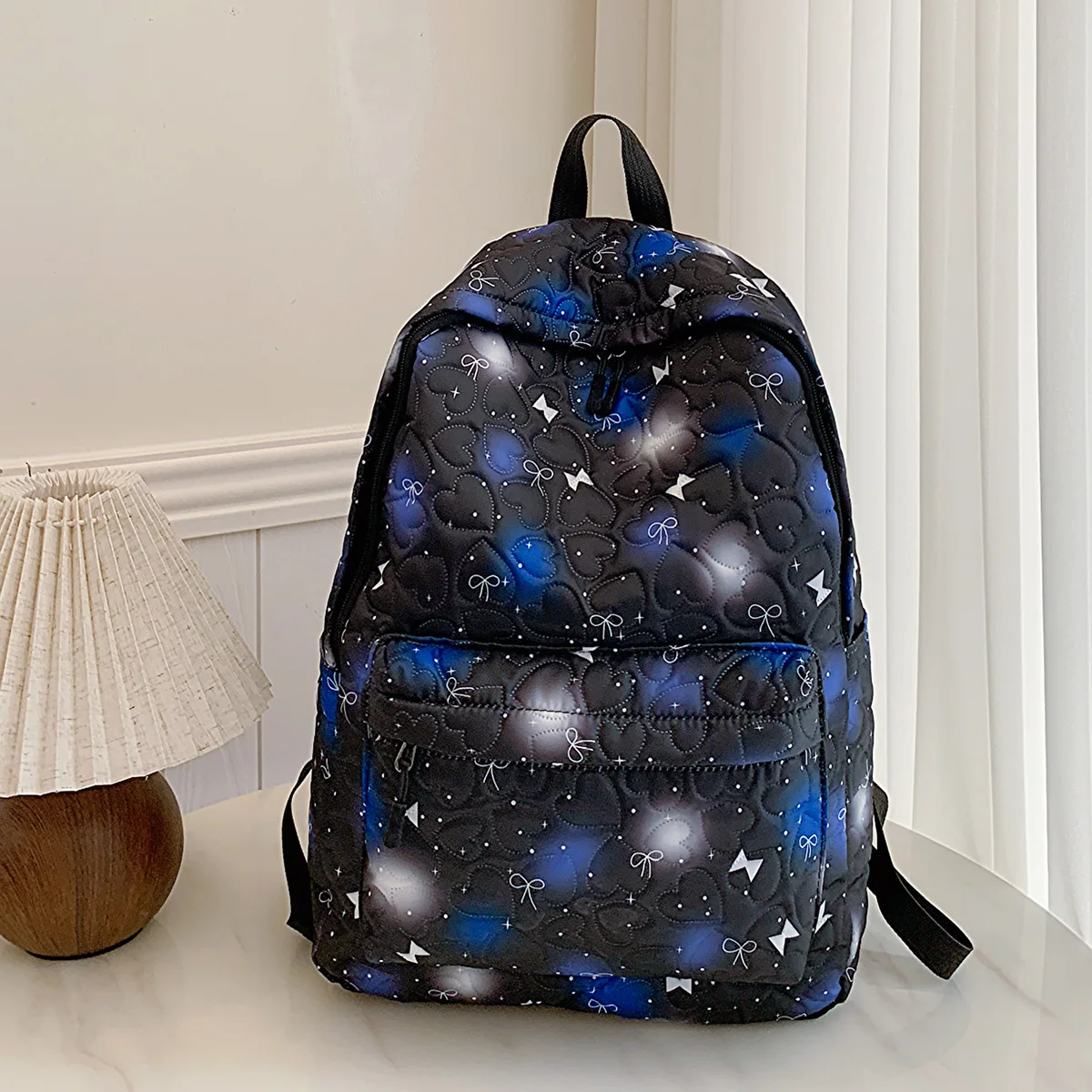 Bump Zipper Closure Fashion Backpack