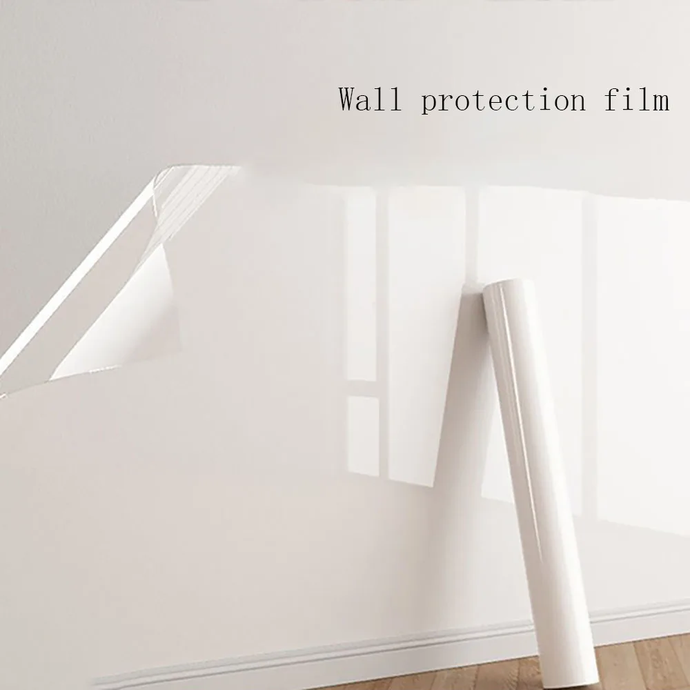 Transparent and Detachable anti Oil Contact Protective Film Bedroom Wall Sticker Kitchen Wall Electrostatic Wallpaper