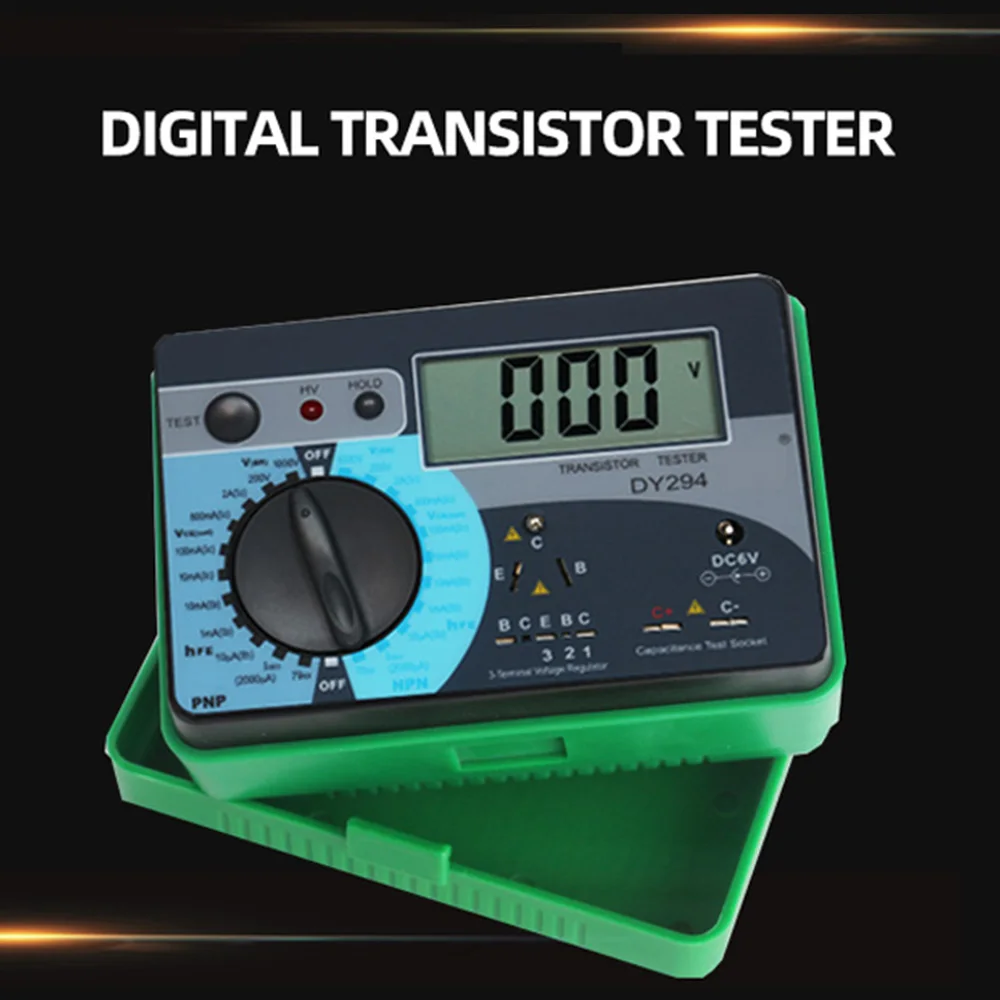 

DY294 Multifunction Digital Transistor Analyzer Tester Semiconductor Diode Triode Reverse AC DC Voltage Capacitance FET