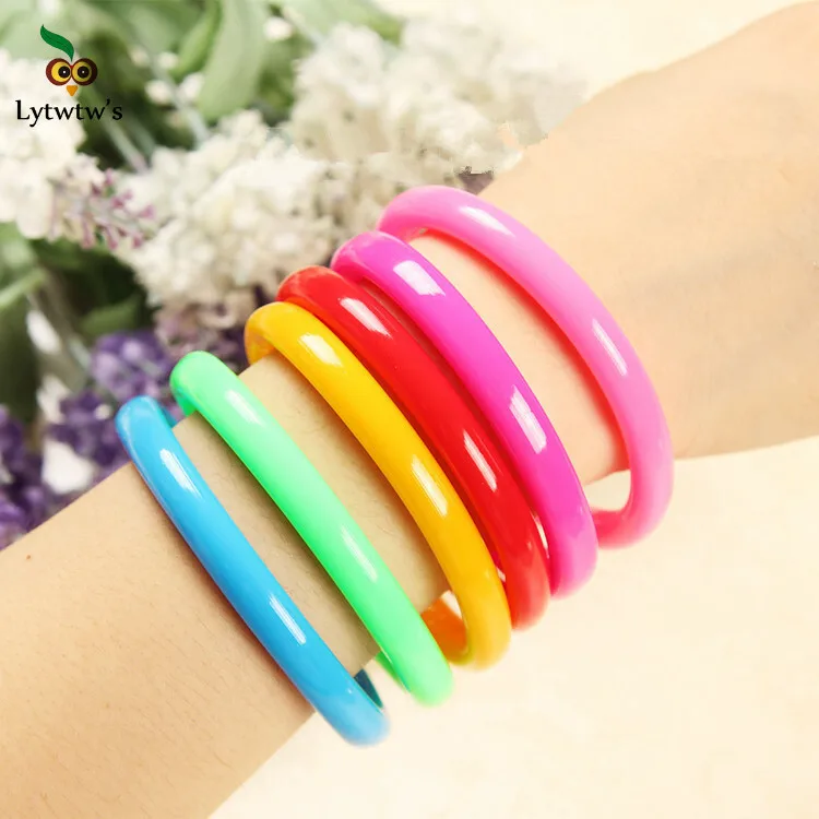 1 Piece Lytwtw's Candy Color Wristband Stationery School Office Supplies Novelty Cute Kawaii Lovely Sweet Ballpoint Pen