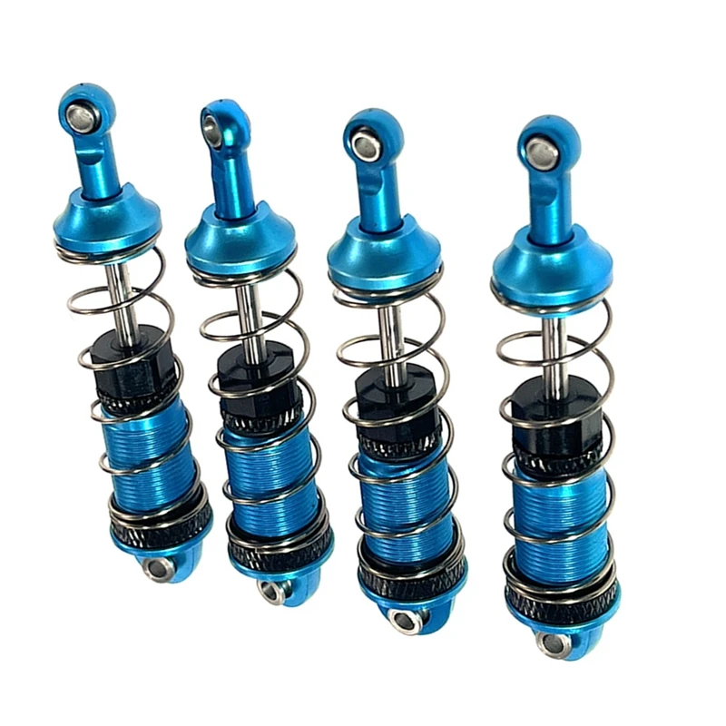 4Pcs Alloy Front Rear Oil Shock Absorber For MJX 16207 16208 16209 16210 H16 H16BM 1/16 RC Car Upgrades Parts-A69F