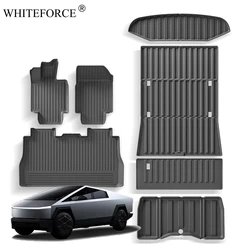 For Tesla Cybertruck Foot Mats Full Covers TPE Waterproof Protective mat Frunk Trunk Mat Set Center Lower Mat Car Accessories