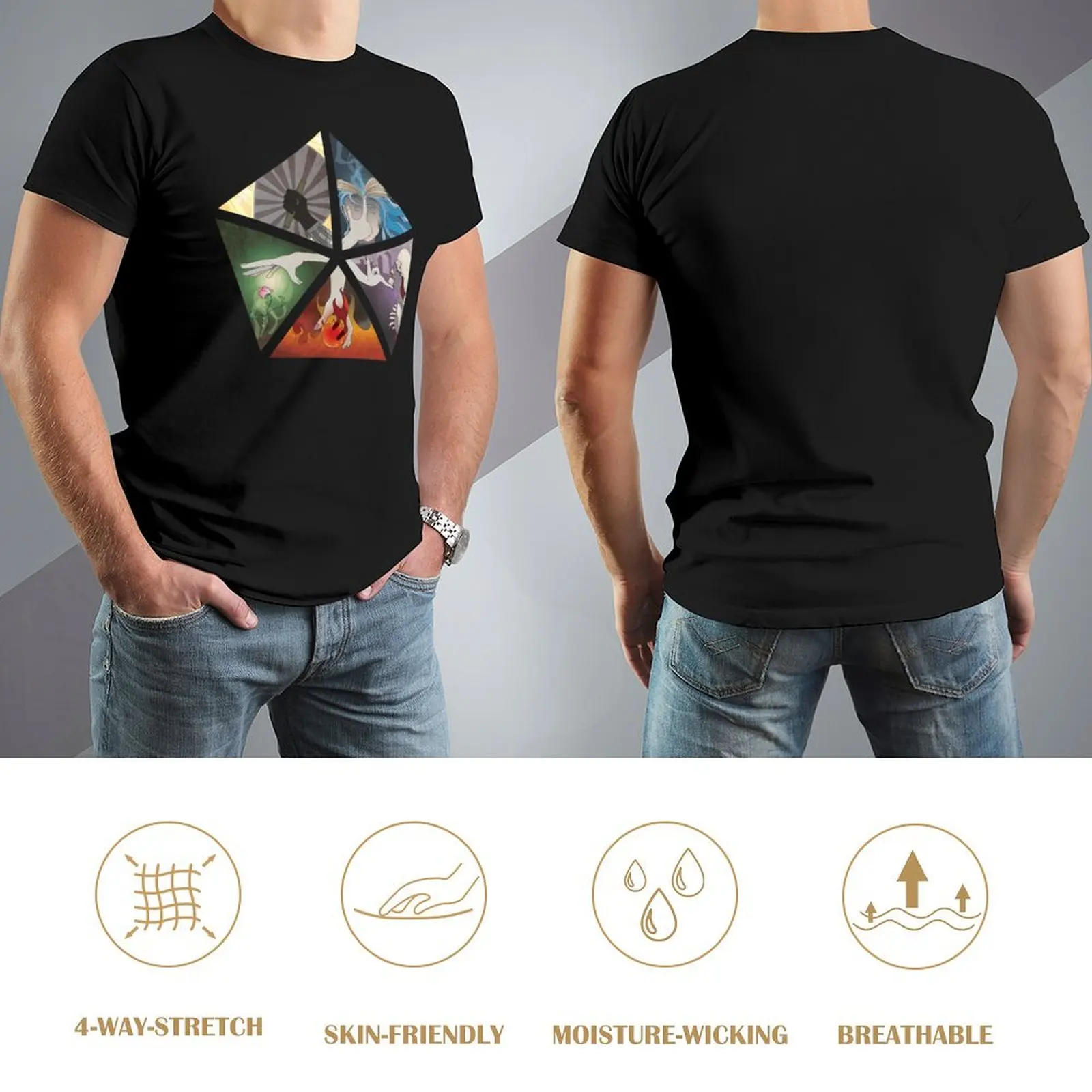 Mana Cycle T-shirt op maat shirt anime spul anime t-shirts zomer top heren grafische t-shirts groot en lang