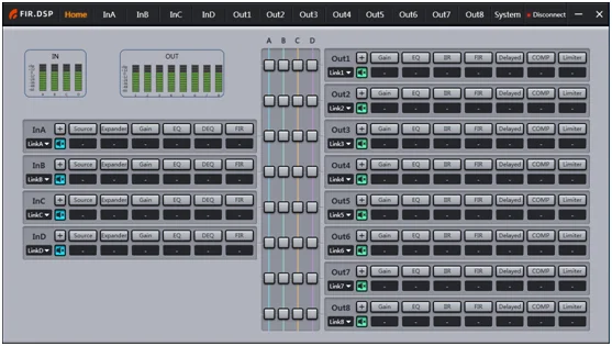 Immagine 4: Processore DSP 4 In 8 Out con Effetti FIR, Attrezzatura Audio Professionale ad Alte Prestazioni