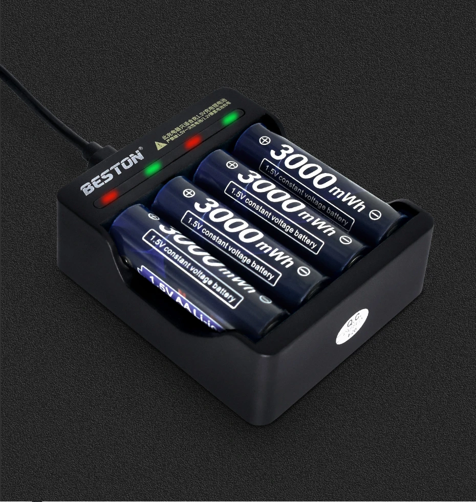 Batteria ricaricabile AA da 1.5v AA 1.5V 3000mwh 1000mwh 1.5V AAA batteria ricaricabile agli ioni di litio torcia giocattoli guarda lettore MP3 1.5V