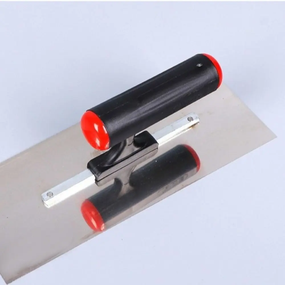 مجرفة تجصيص مفيدة من الفولاذ المقاوم للصدأ، مقبض بلاستيكي، تصميم مريح، أداة كشط مجرفة أسمنتية، أعمال التجصيص