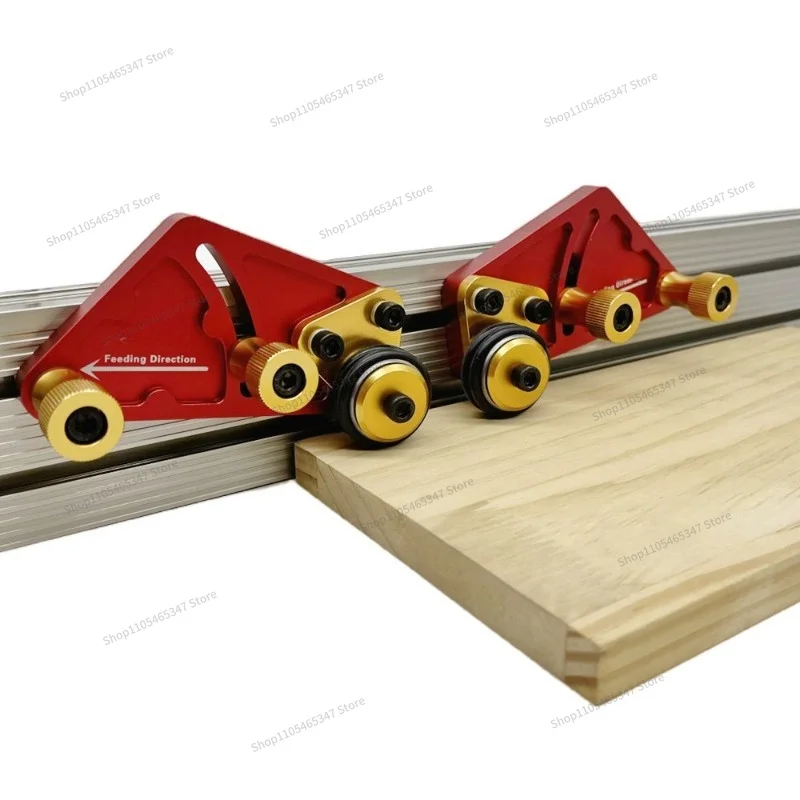 For Woodworking Multifunctional Bearing Roller Press Flip Mount Table Saw Feather Plate Auxiliary Tools