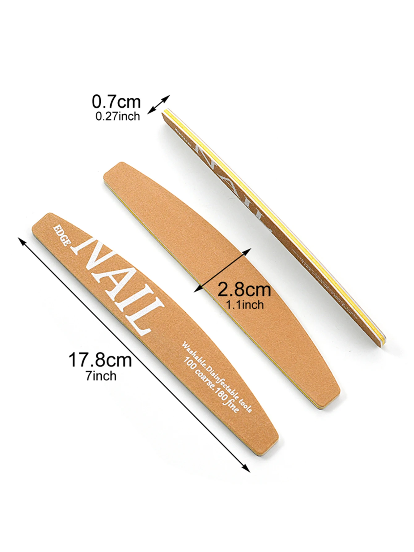 5/10 Pcs/Lot Multifunctional Acrylic Nail File Product Double-Sided Sandpaper Polish Nails File Tools Grit 100/180 To DIY/Salons