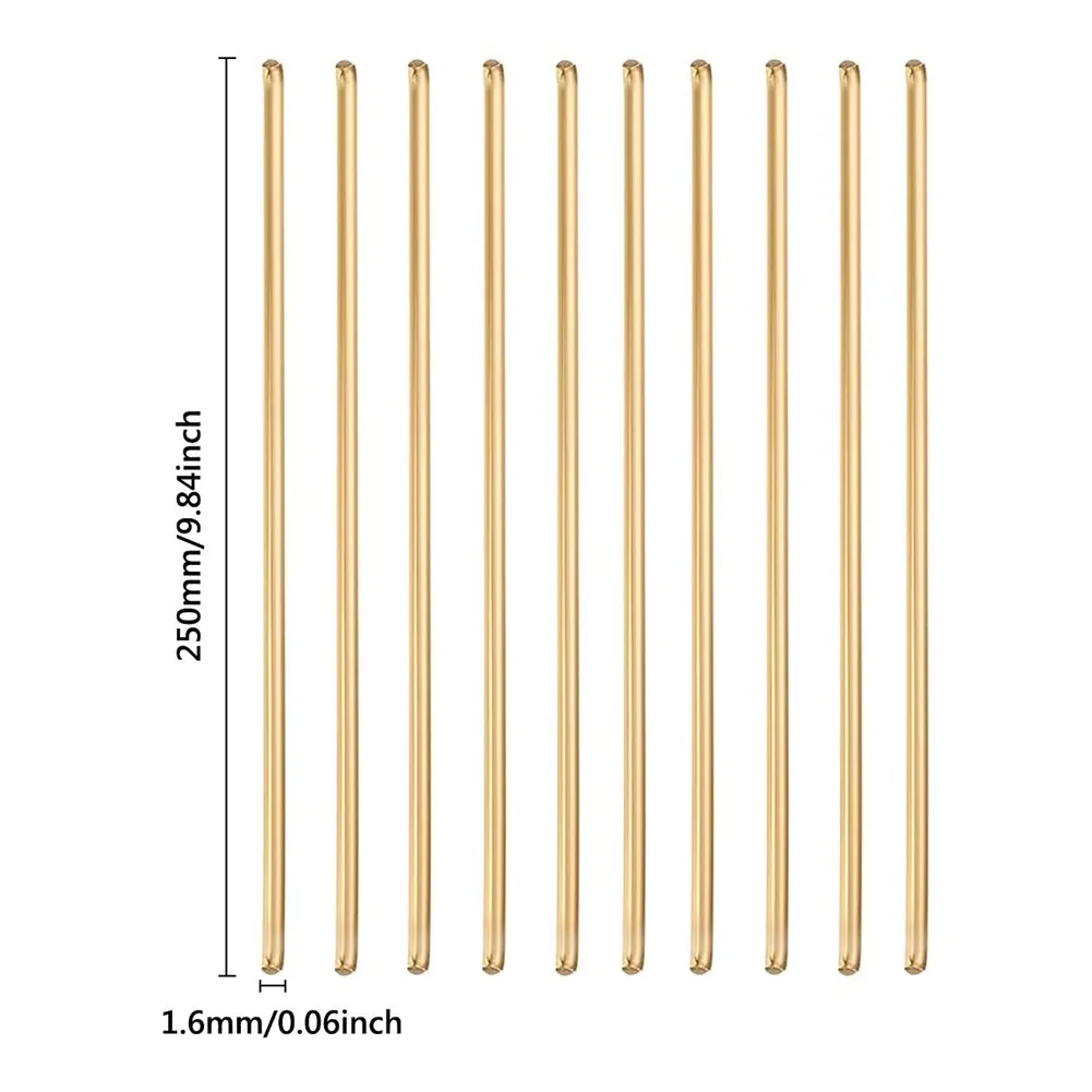 20pcs Brass Welding Rods 1 6mm Diameter 250mm Length for Use in Brazing Copper Steel and Carbide Cutting Tools