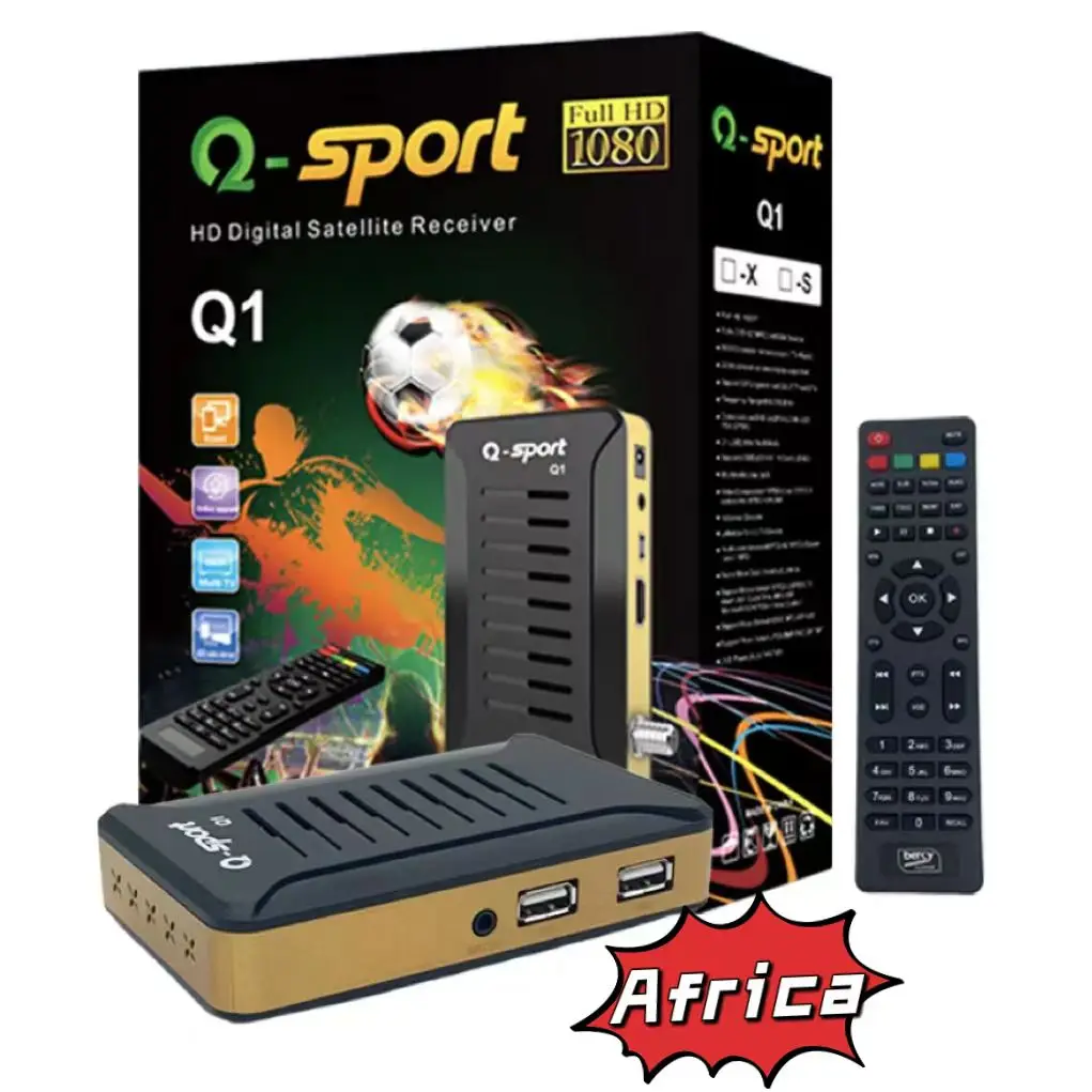 

DSport D1 New Satellite Decoder Receiver Africa HD 1080P Digital dvb-s2 decoder Wi-Fi Qsport Q1