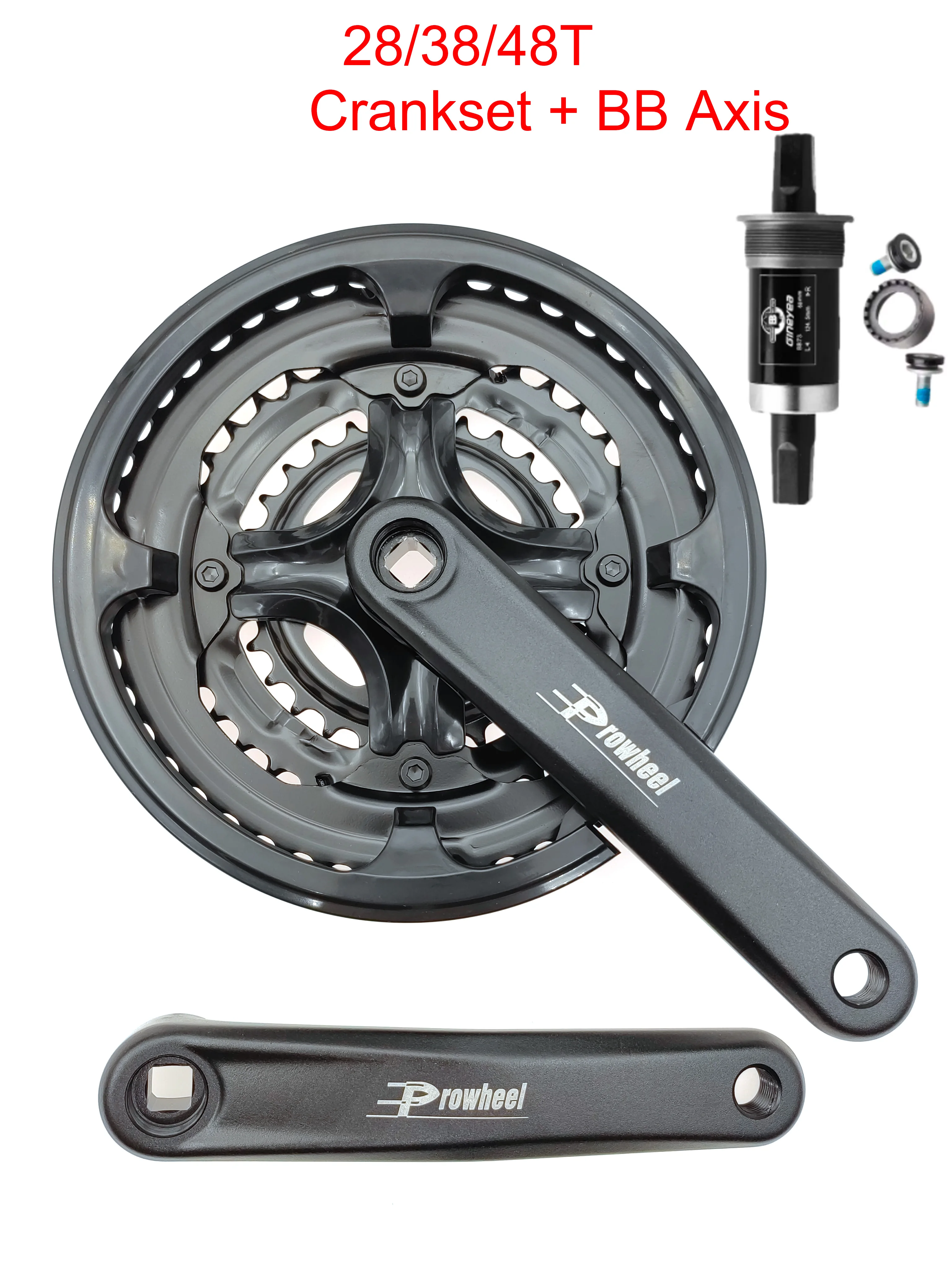 28/38/42/48T 7/8/9 スピード自転車クランクセット MTB 自転車クランク