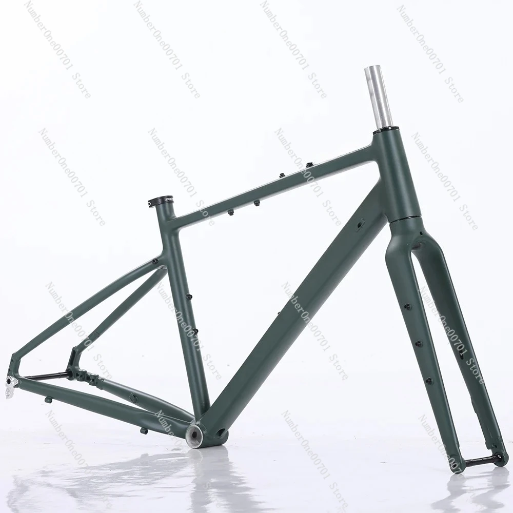 Thru Axle With Front Fork Bicycle Frameset Aluminum Alloy Cycling Frame O.L.D 100mm/142mm 43cm/47cm/52cm Road Gravel Bike Frame