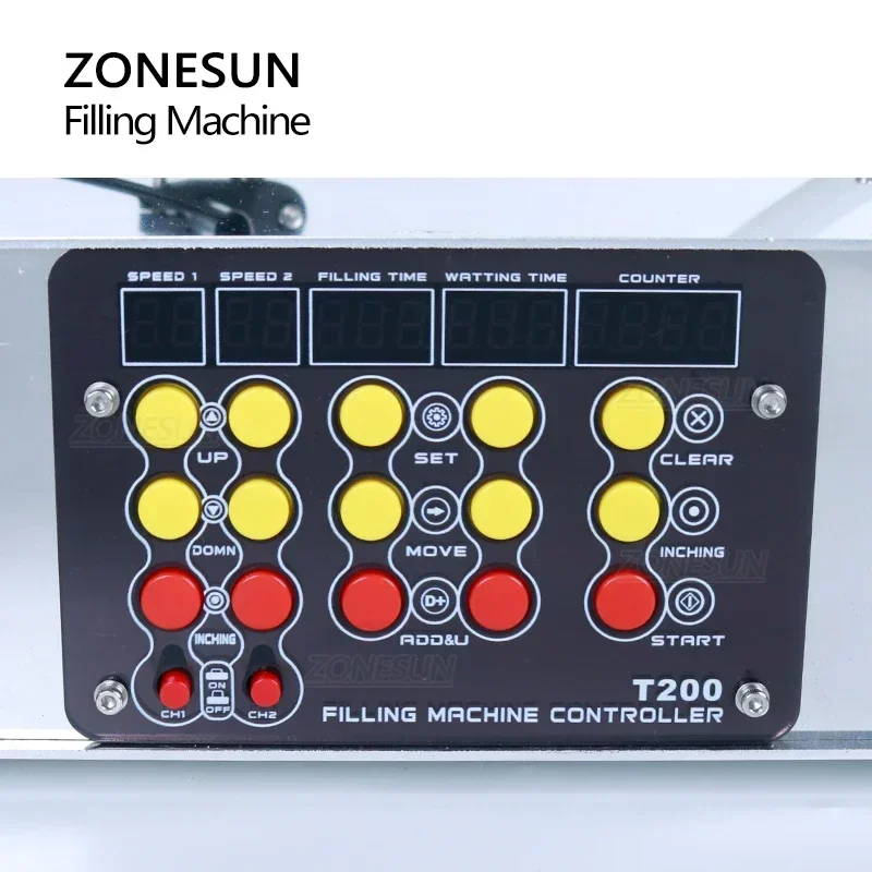 

ZONESUN Automatic Double Heads Filling Machine for Small Bottle Perfume Essential Oil Juice Small Business Waterproof Conveyor