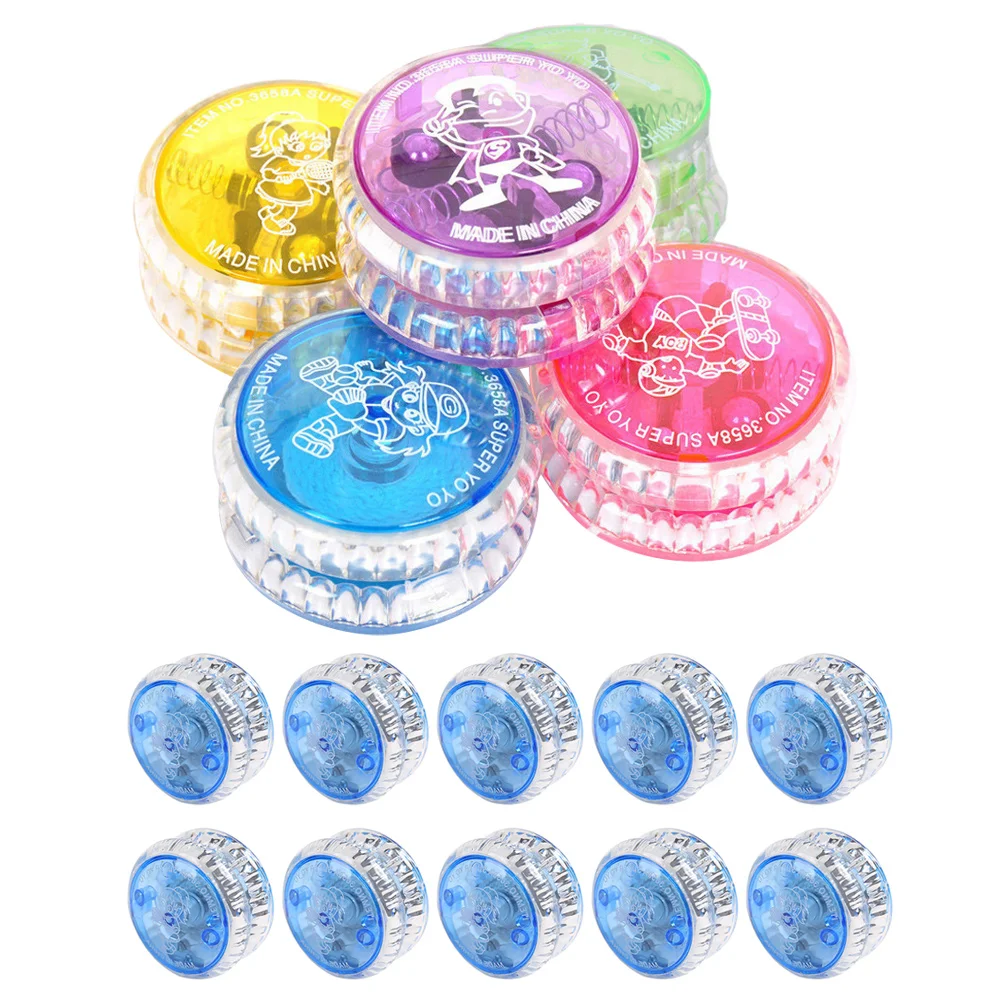 15 Pcs Yoyo Kids Plaything Yo-yo Toys Responsive Balls LED Finger Playthings Fingertip Party Child