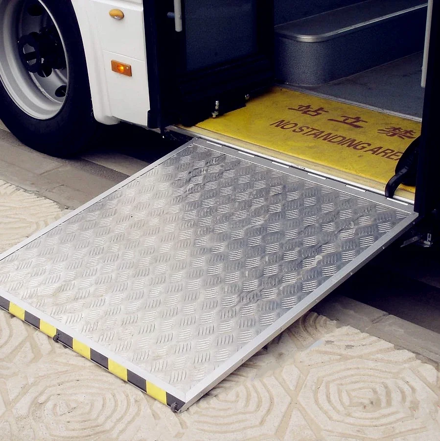 EWR Electric Aluminum W-heelchair Ramp for Low Floor City BRT Bus with 350kg Loading