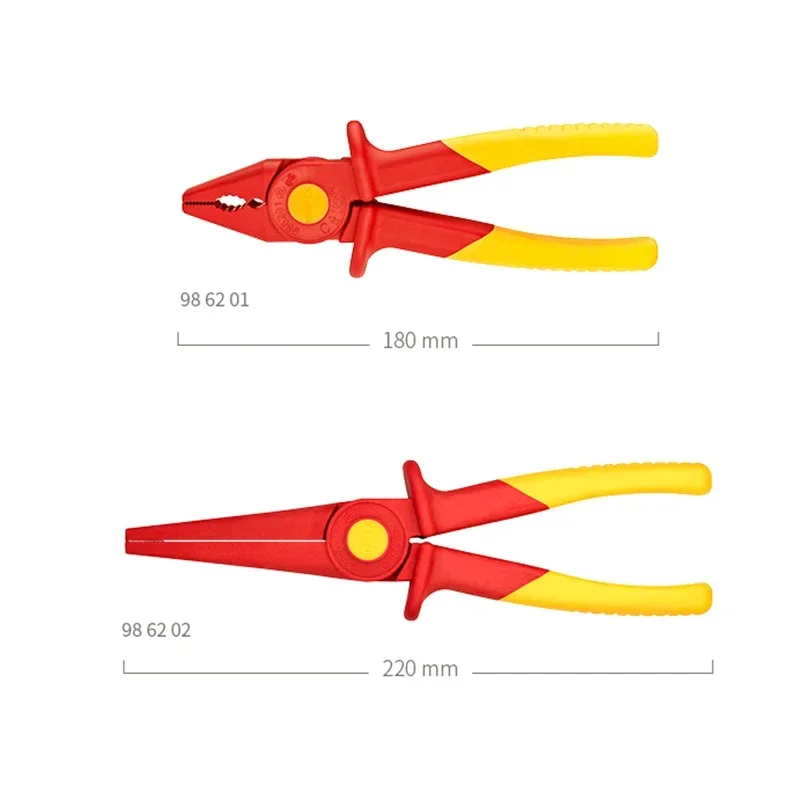 KNIPEX Plastic Insulated Pliers for Electrician 1000V VDE Test Insulating Electrical Working Tool NO. 986201 | 986201