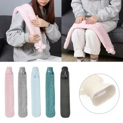 Long Stander Hot Water Bottle Bed Warm Waist Back Hot Water Bottle With Super Soft Plush Material Cover 2L Pure Natural Rubber