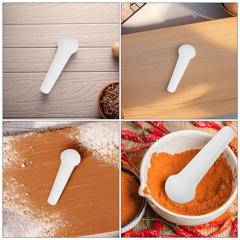 

2Pcs Ceramic Food Grinding Stick Multifunctional Manual Garlic Pounder Baby Food Masher Spice Grinder Kitchen Utensil Pestle
