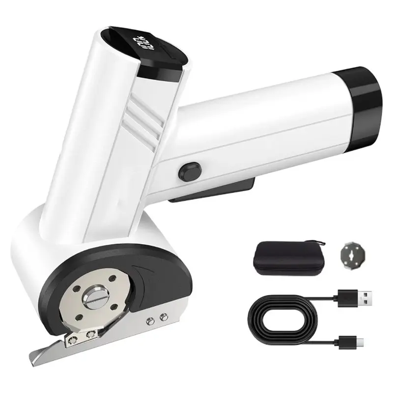 B23B Cordless Electric Scissors Four-Speed Adjustable 4-Speed Electric Mat Cutter For Leather Carpet