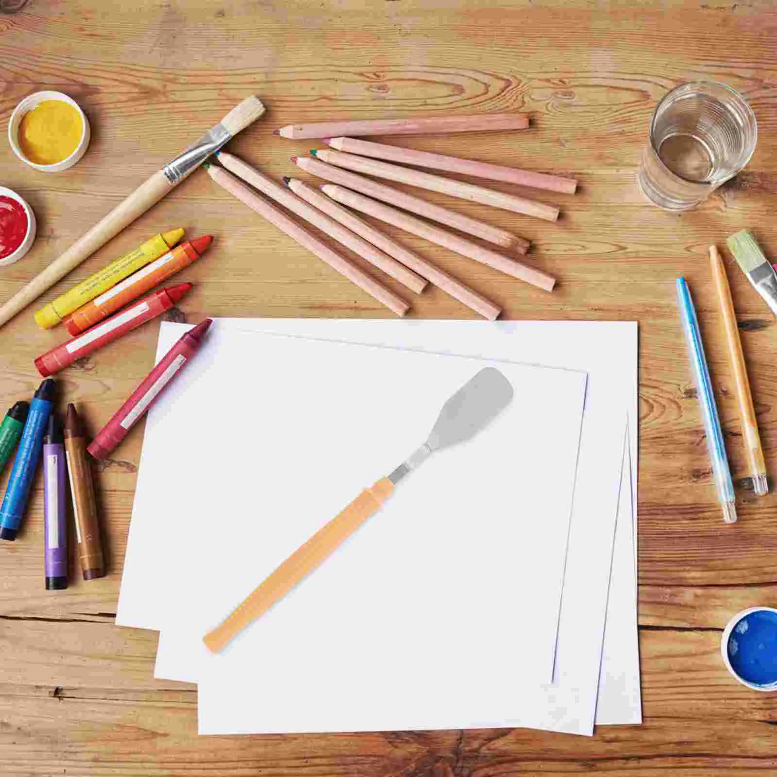 10 Pcs Tool Palette Knife Tools Color Mixing Accessory Stainless Steel Paints