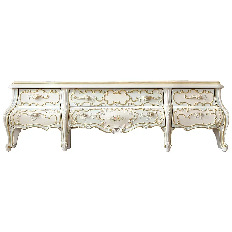 Classic Solid Wood Tv Cabinet Long Lasting Reliable Performance Easy Assembly High Quality Non-Slip Feet Scratch Resistant