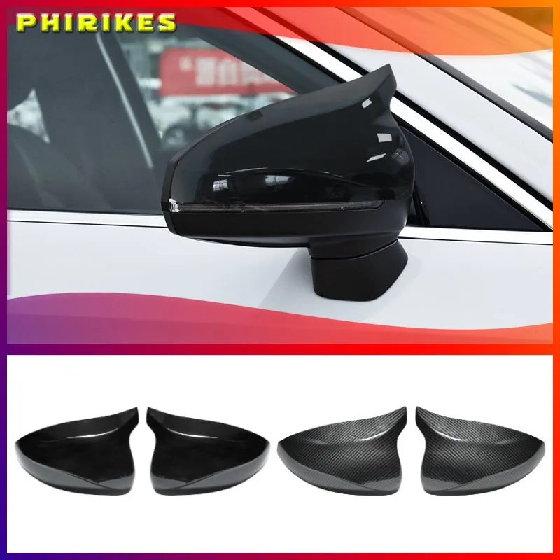 

Black Side Mirror Caps For Audi A3 8V S3 RS3 2014 2014-2020 Replacement Style Carbon Fiber Mirror Cover Covers
