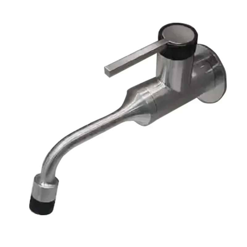 

Minimal brushed nickel concealed wall basin faucet stainless steel hot and cold bathroom basin faucet AM2406