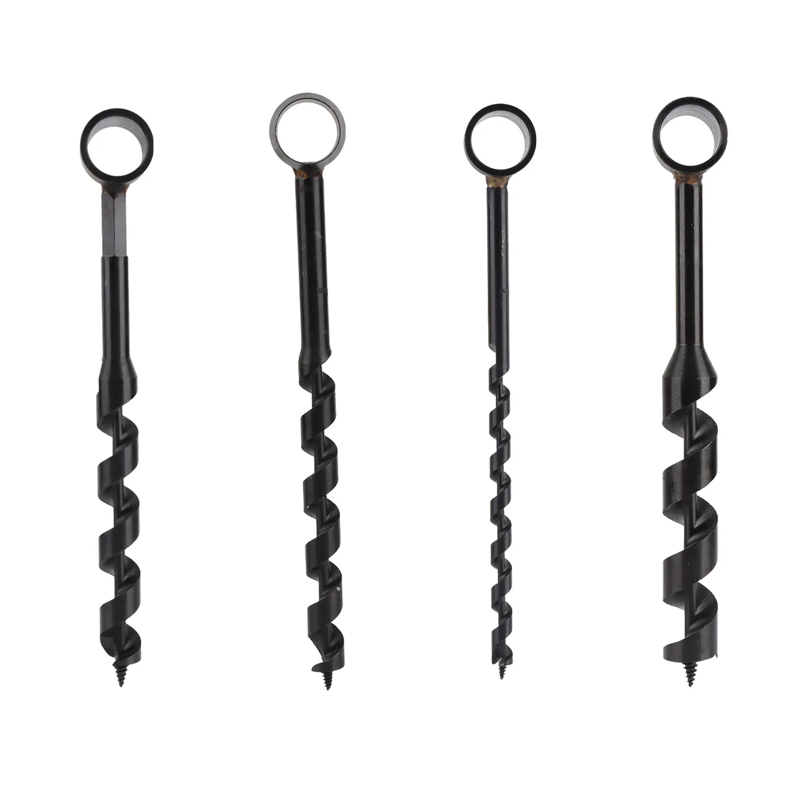 

Black Manual Auger Drill High Hardness Lightweight Portable Survival Hand Auger Drill for Wilderness Camping Woodworking Tool