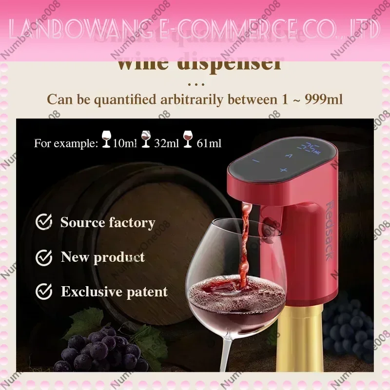 Electric Bottle Pump for Whiskey Wine, Automatic Liquor Dispenser with Induction, 12W 500ml/min Contactless Pourer