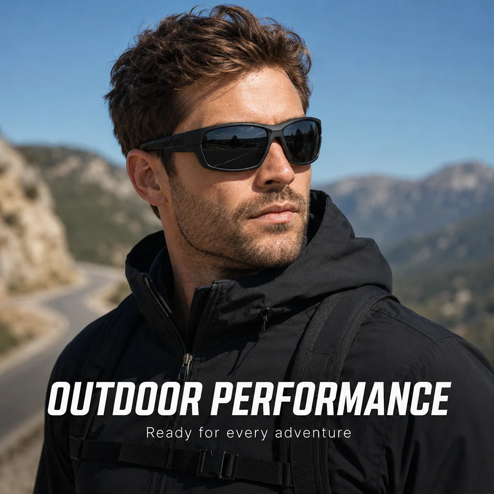 Sports Polarized Sunglasses with UV400 Protection for Cycling Running and Hiking Anti Glare and Durable Frame for Men and Women