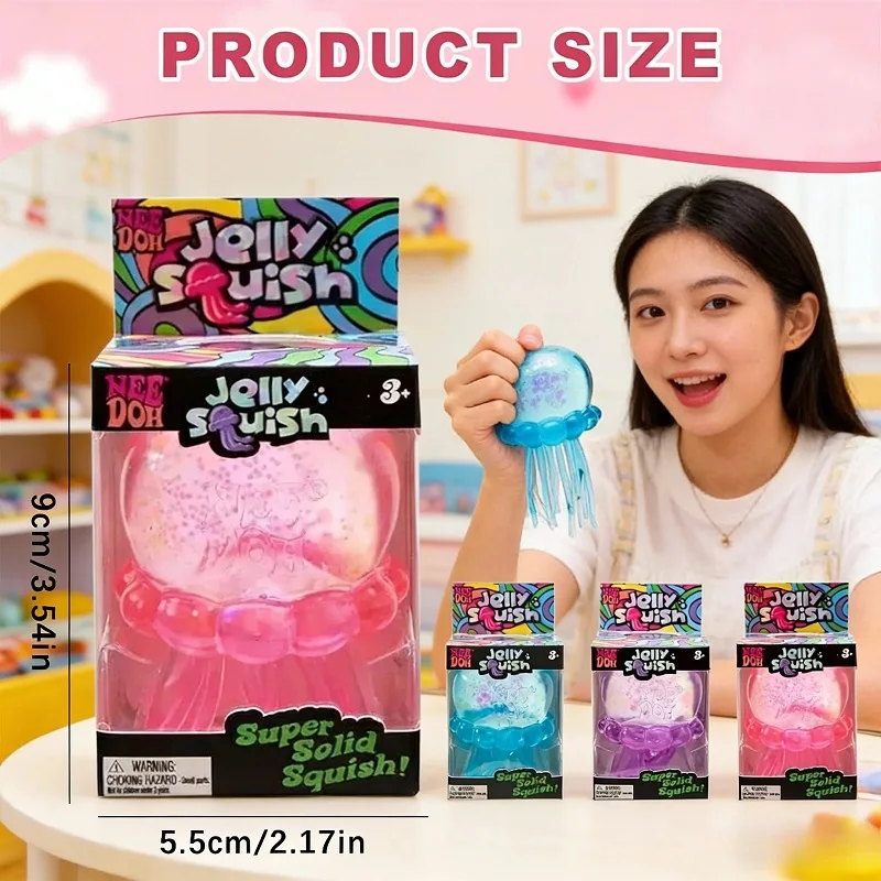 Squishy Needoh Jellyfish Beach/, Water Play. Outdoor Squeeze ,Toy Blind Box Simulated Jellyfish Stress Balls Relief Fidget Toy view 5