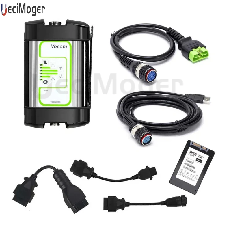 For Volvo VOCOM 88890030 with SSD PTT 2.8.241 Auto Diagnostic Scanner Excavator Heavy Duty Truck For Renault/UD/Mack Wifi/USB