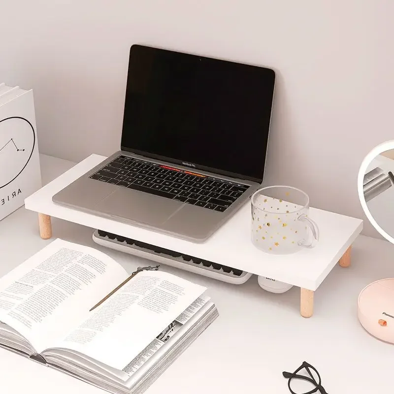 Desktop Elevated Dormitory Display Elevated Stand Laptop Base Office Display Shelf  Rack Home Office Storage Accessories