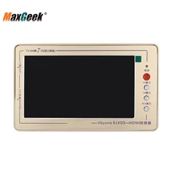 Maxgeek TV160 7th Generation Mainboard Tester Tool LCD Display Vbyone LVDS to HDMI-compatible Converter+7 Adapter Board