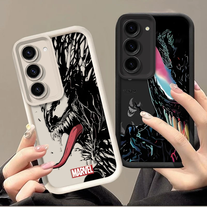 Funda blanda Marvel Venom para Samsung Galaxy S25 S24 Ultra S23 S22 S21 Plus S20 FE A56 A55 A54 A53 A52 A51 A34 A32 4G 5G