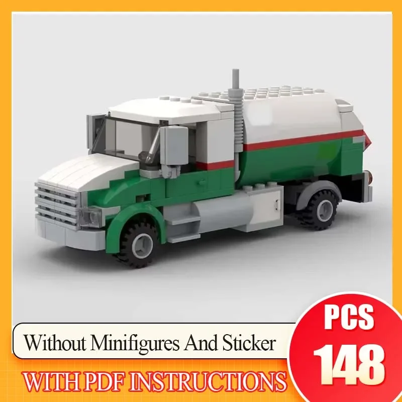 

Urban Sanitation Series Octan Fuel Truck Model Moc Building Brick For DIY Assembly Gift Sets Technology Blocks Gifts Toys