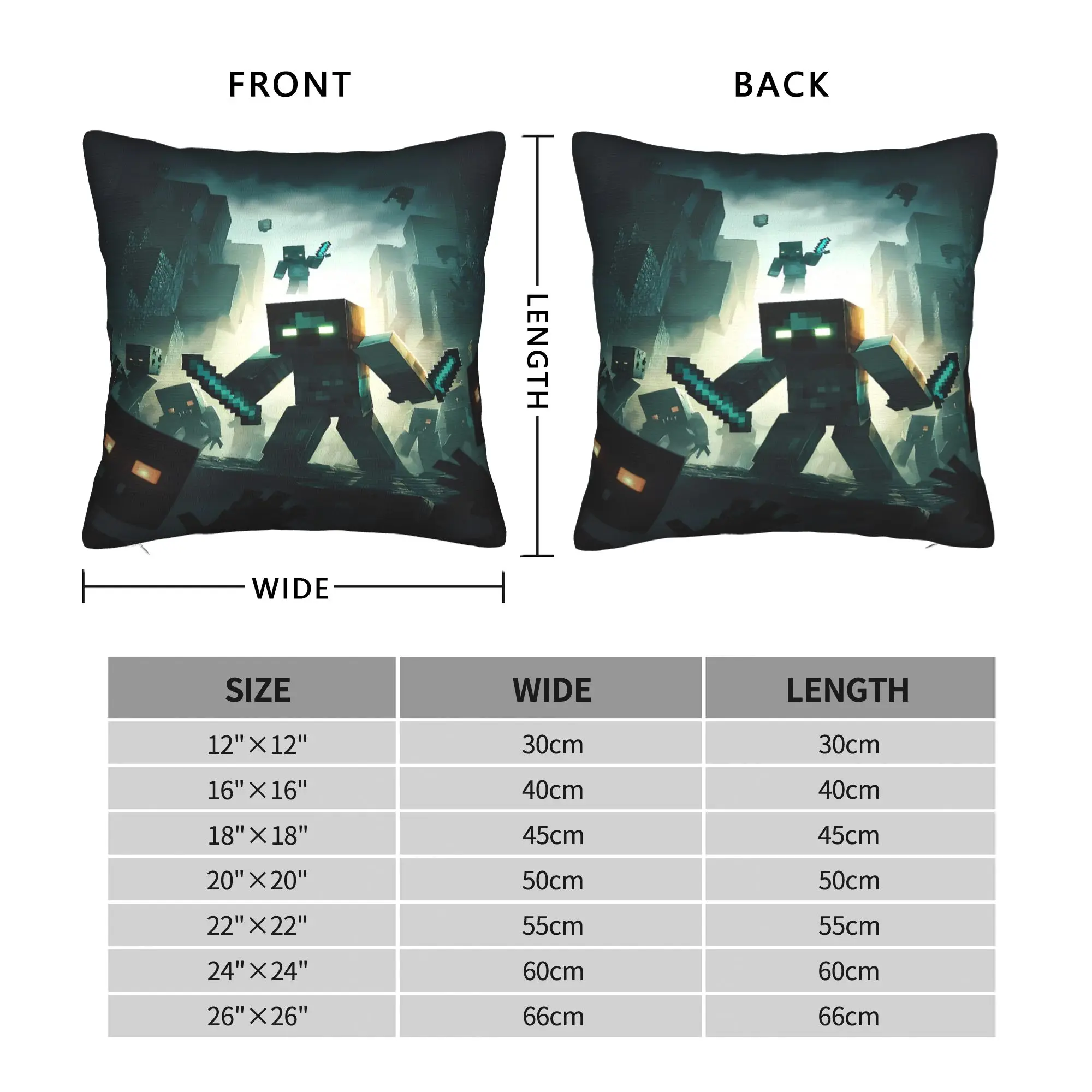 Pillow Cover Game M-Minecrafts  Morden Pillow Case For Living Room Chair Pillowcases