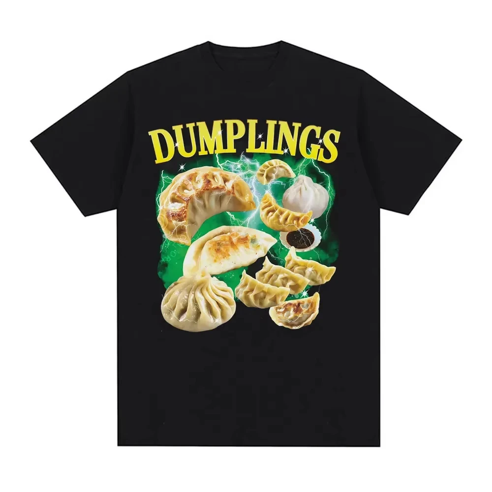 2026 Funny Food Dumpling Crab Rangoon Meme T Shirt Omen Fashion 90s Vintage Homage T-shirts Casual Crew Neck Tee Unisex Fashion