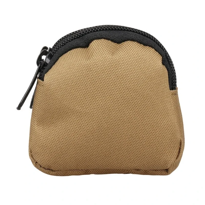 Nylon Doppel-reißverschluss Tasche Geldbörse Männer Taktische Molle Tasche Leichte Outdoor Kleine Karte Halter Schlüssel Lagerung Gürtel Taille Tasche – Detail 4