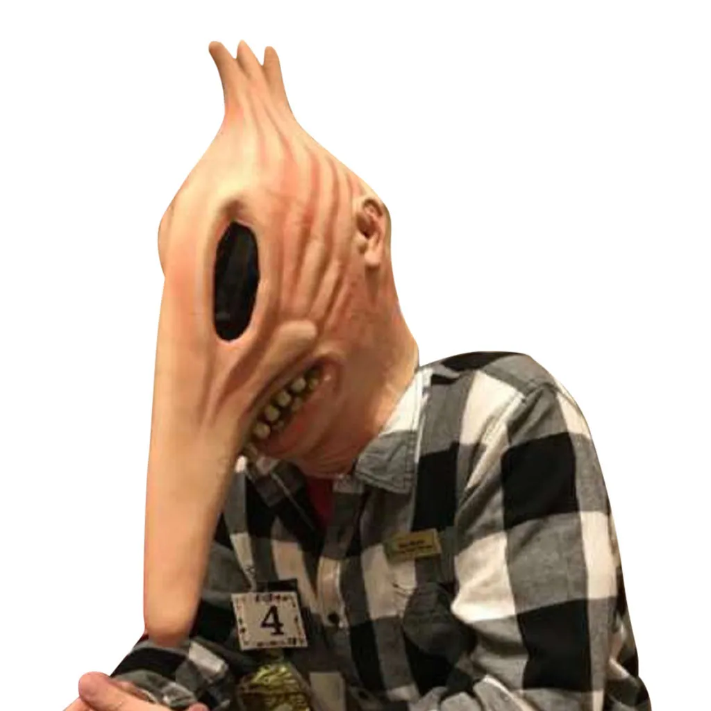 Horror Man-Mask With Long Nose Bird Beek Mask Halloween Funny Full Face Latex Mask Costume Cosplay Halloween Party Accessories