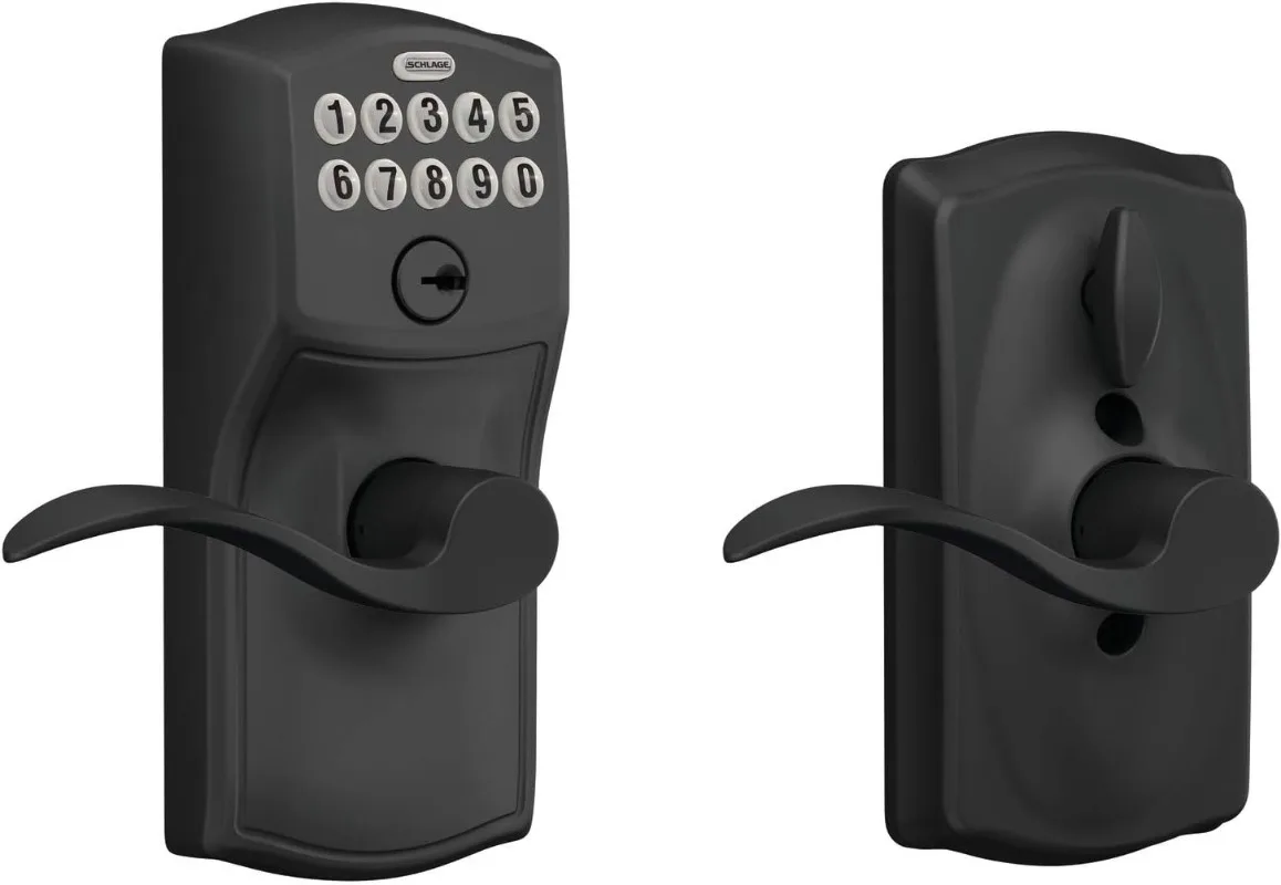 SCHLAGE FE595 CAM 622 Acc Keypad Entry with Flex Electronic Lock, Matte Black