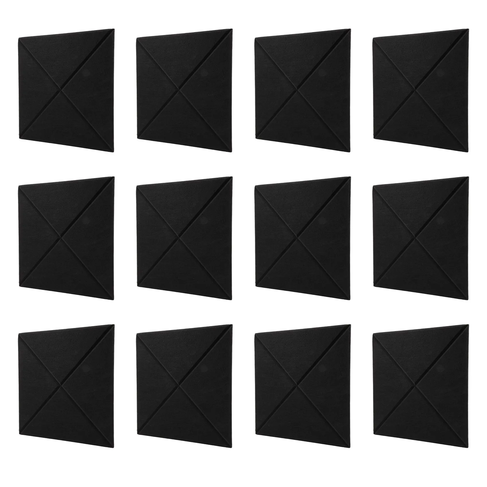 12 Pack Self Adhesive Acoustic Panels,Acoustic Foam Panels,Acoustic Wall Insulation Panels,Fire Resistant Acoustic