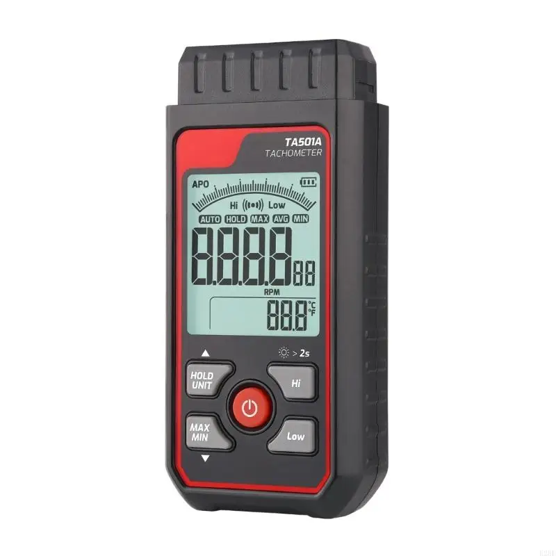 

Бесконтактный лазерный тахометр с функцией памяти для измерения скорости вращения двигателя автомобиля, вентилятора, стиральной машины, цифровой тахометр 2.5-99999 об/мин