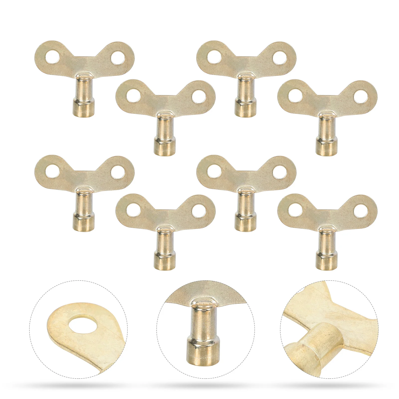 10 قطعة مفتاح المبرد صمامات مشعاع حديد قوية مفاتيح لأنظمة السباكة لا تشويه بعد الاستخدام ثقب حمل مريح #6