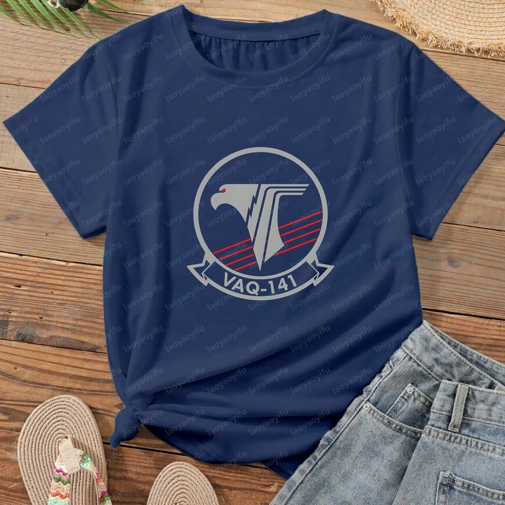 VAQ-141 Shadowhawks Electronic Attack Squadron Men's T-shirts and Tank Tops - Pure Cotton, Comfortable Summer T-shirts