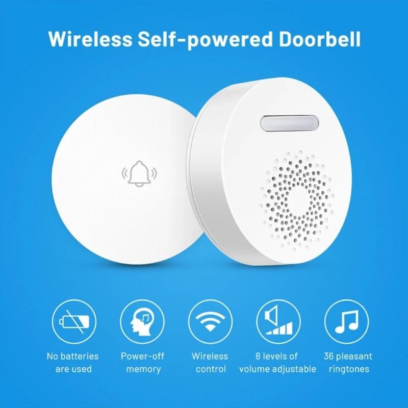 Wireless Wireless Doorbell Energy Saving with Elegant Look for Residences