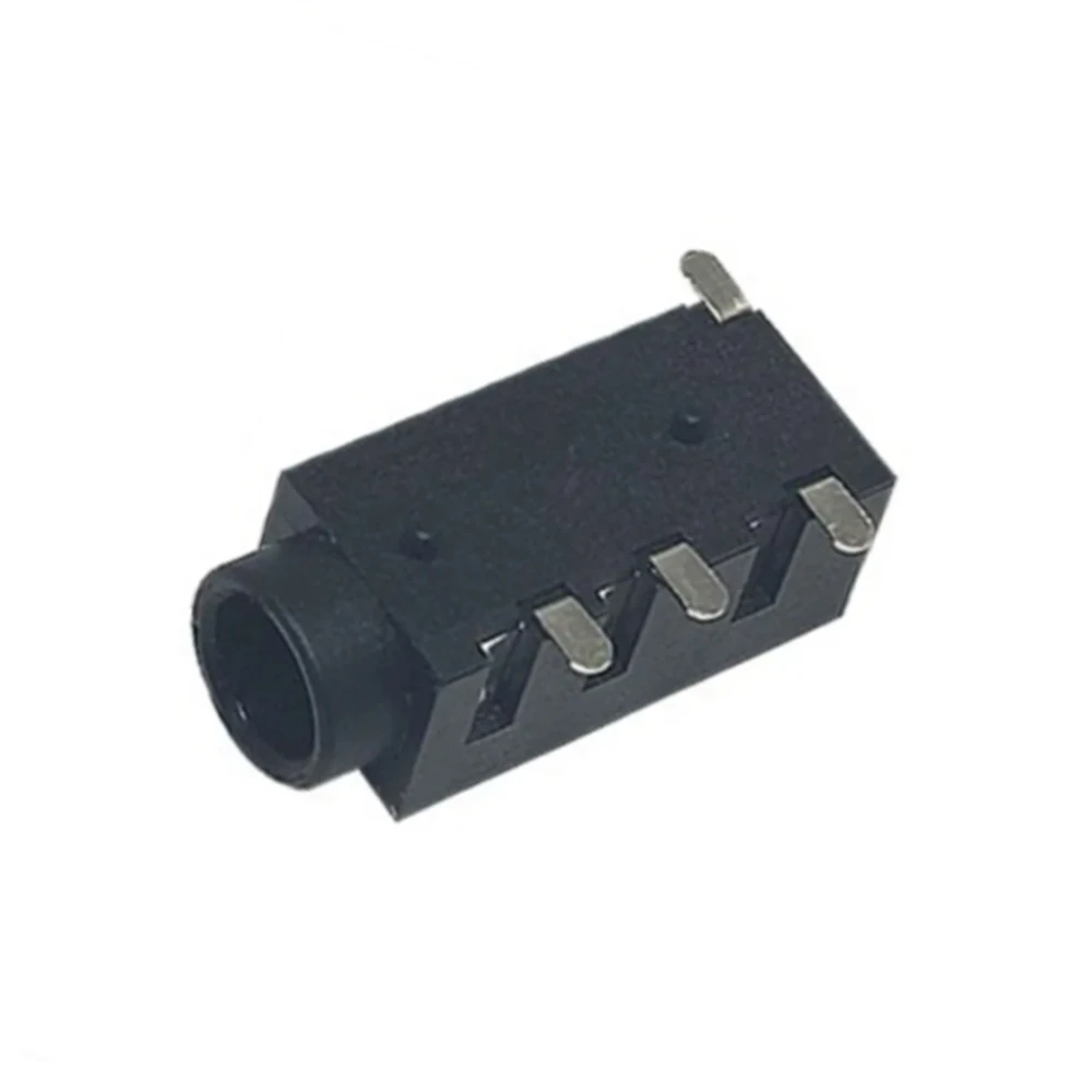 10pcs PJ-320D 3.5mm Headphone jack Audio Headphone jack 3+1 Patch 4-Pin Left 3 Right 1 Straight Plug 4P PJ320A