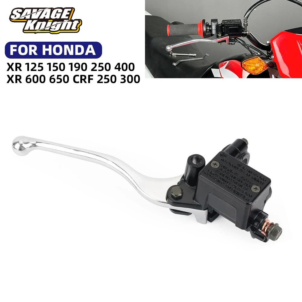 XR Główny cylinder hamulca przedniego do HONDA XR 125 150 190 250 400 600 650 CRF250 CRF300L Motocyklowa dźwignia hamulca XR400 Akcesoria