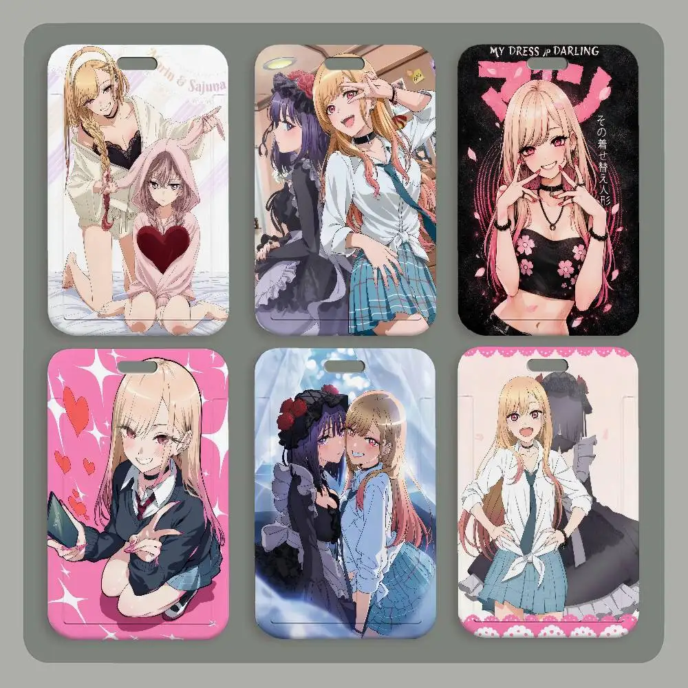 

Горячая новинка: Милый аниме-брелок My Dress-Up Darling для карт, держатель для ID-карт, шейный ремешок, подвеска, держатель для пропусков, подарок